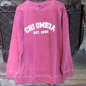 Comfort Colors Chi O sweatshirt